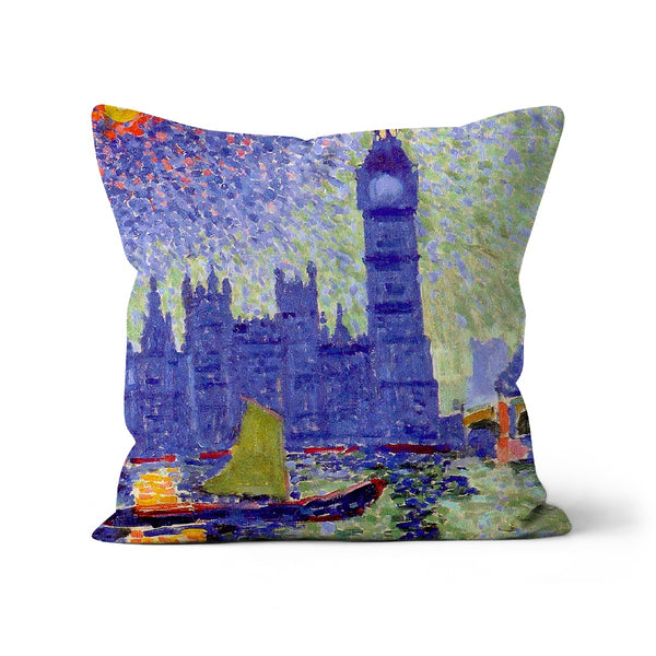 Van Gogh London bei der Dämmerung Kunst Klassisches Kissen