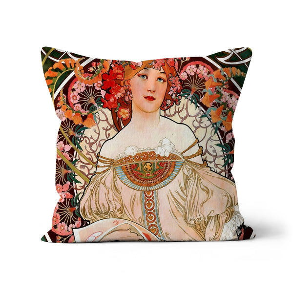 Alphonse Mucha Art Klassisches Kissen