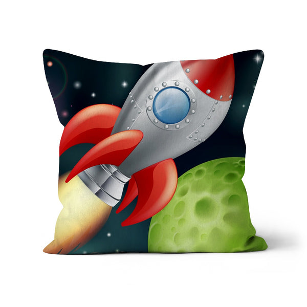 Raketenschiff-Kinderkissen