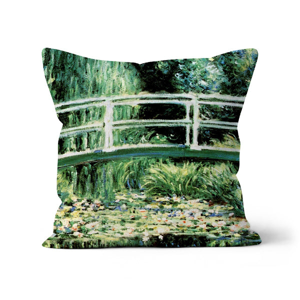 Claude Monet Lilien Brücke Kunst Classic Kissen
